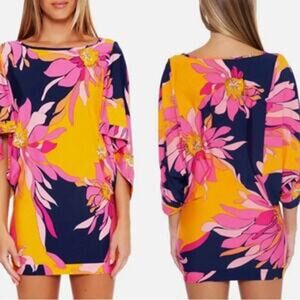 Trina Turk Coverup Dress BreezeSwim Tunic Multi Women's Size M Beach Resort